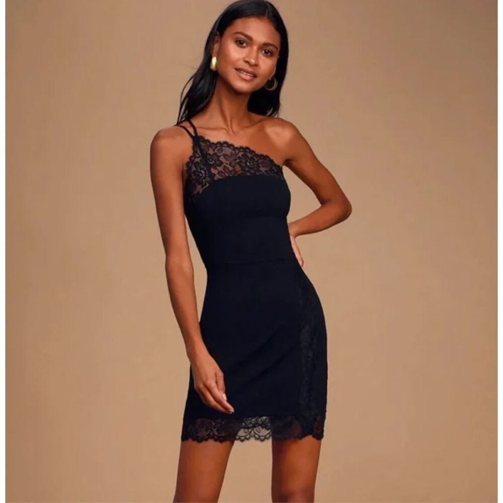 Free People Intimately Premonitions Bodycon Dress in Black Size Medium